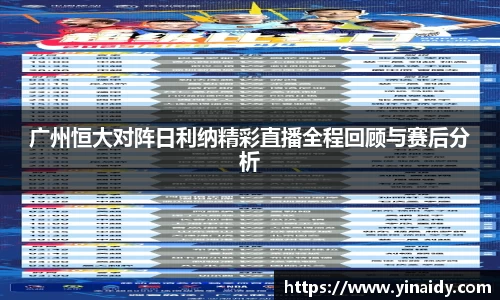 广州恒大对阵日利纳精彩直播全程回顾与赛后分析